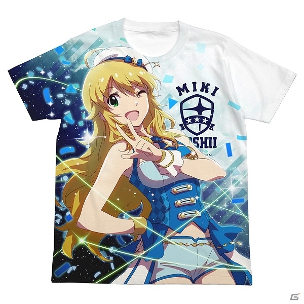 プロデューサーミーティングの準備は万全？「THE IDOLM＠STER」“プラチナスターズ”の衣装をまとった春香と美希のフルグラTシャツが発売の画像3