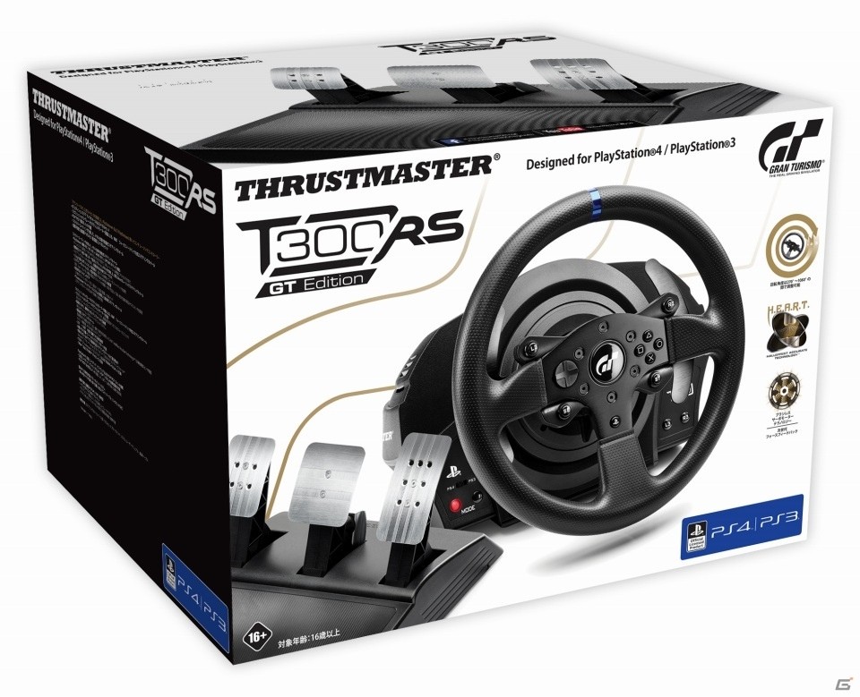 「グランツーリスモSPORT」にも対応した本格レーシングホイールコントローラー「T300RS GT Edition for PlayStation4/PlayStation3」が年1月27日に発売の画像3