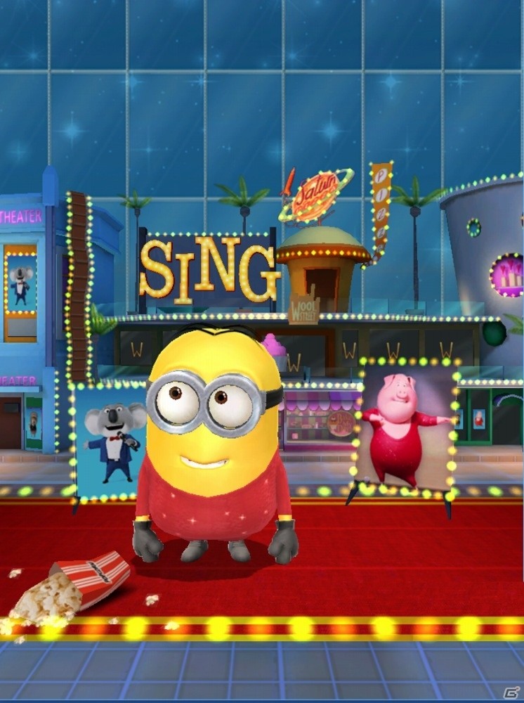 iOS/Android「怪盗グルーのミニオンラッシュ」新作映画「SING／シング」とのコラボが実施！陽気なブタのグンターが登場の画像2