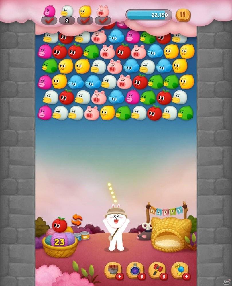 iOS/Android「LINE バブル2」ほんわか可愛い「ちびまる子にゃん」スタンプがゲットできるコラボレーションが開催！の画像8