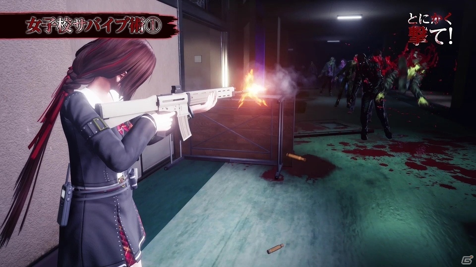 PS4「スクールガールゾンビハンター」際どい衣装の勇姿が見れるPV第2弾が公開！の画像2