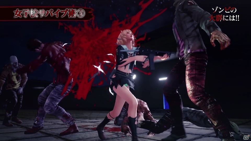 PS4「スクールガールゾンビハンター」際どい衣装の勇姿が見れるPV第2弾が公開！の画像4