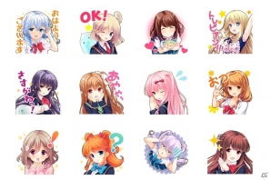 iOS/Android「ガールフレンド（仮）」のLINE公式スタンプが配信開始！の画像1