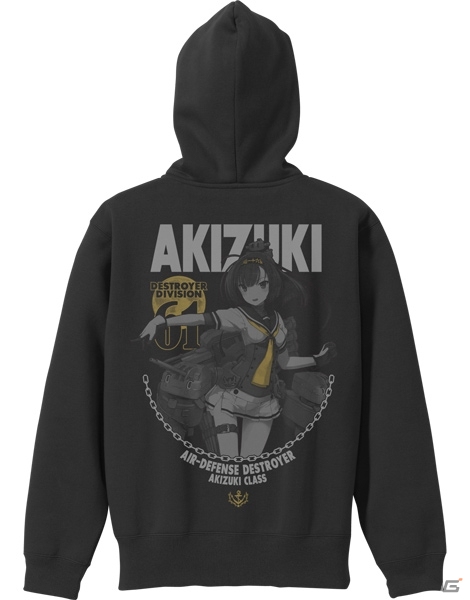 「艦隊これくしょん -艦これ-」霞改二Tシャツ、秋月のジップパーカーなど新アイテム4種が2月下旬に発売！コミケ91での先行販売もの画像2