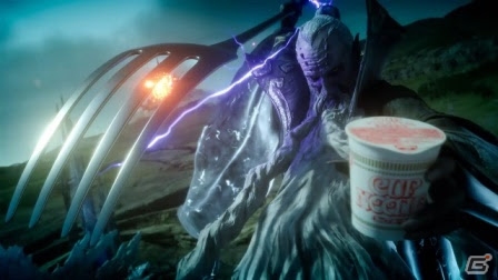 ラムウの杖がフォークに！？カップヌードルと「ファイナルファンタジーXV」のコラボCM特別版が公開の画像1