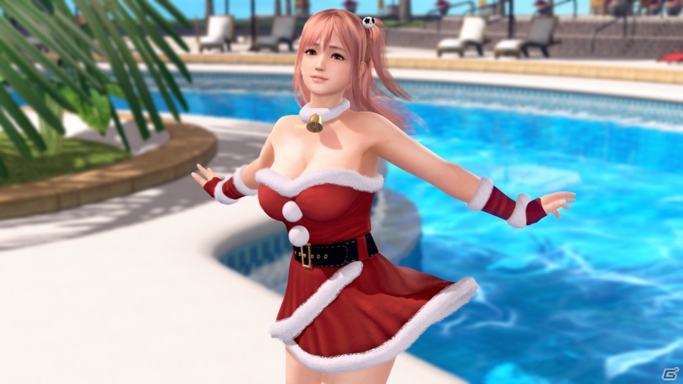PS4/PS Vita「DEAD OR ALIVE Xtreme 3」胸元が大胆に開いた新作水着「サンタ」が配信開始！の画像1
