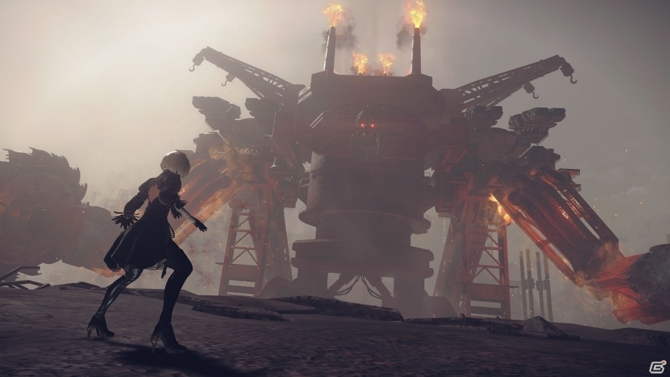 PS4「NieR:Automata」の体験版が配信開始！敵超大型兵器に挑む2Bを待ち受けるものとはの画像1