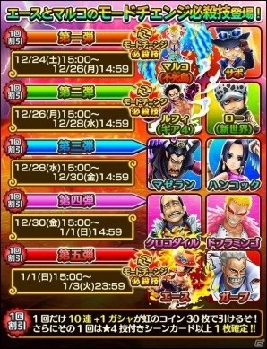 iOS/Android「ONE PIECE サウザンドストーム」不死鳥の「マルコ」登場！フェスイベント「激突する意志と意志」が開催の画像6