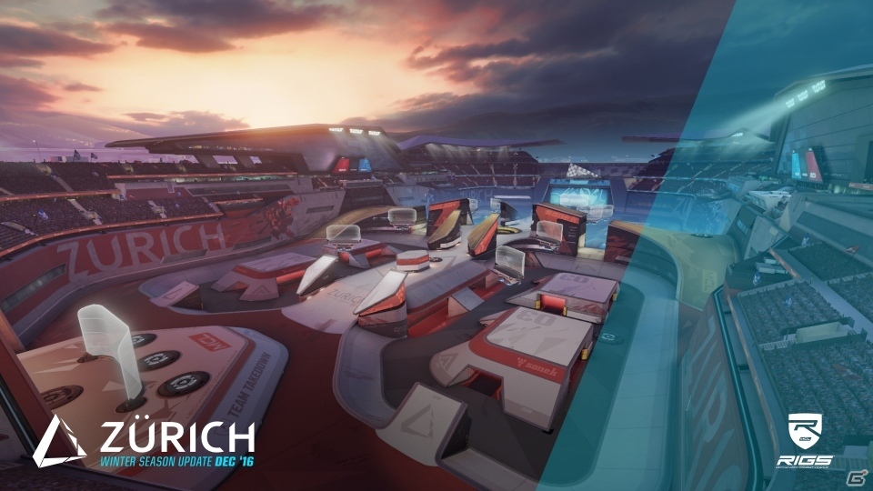 PS4「RIGS Machine Combat League」冬季アップデートが配信！新アリーナ・Zurichや新型RIG・APXなどが追加にの画像2