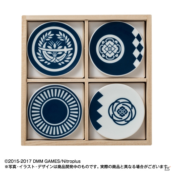 「刀剣乱舞-ONLINE-」美濃焼の豆皿が再び登場！加州清光、大和守安定、燭台切光忠、大倶利伽羅の紋がデザインの画像1
