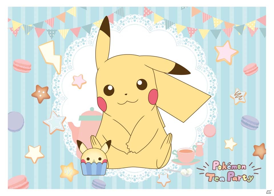 ピカチュウをモチーフにしたスイーツがコンセプトの新シリーズ「Pokémon Tea Party」が1月中旬よりアミューズメント施設に登場の画像1