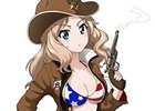 iOS/Android「ガールズ＆パンツァー 戦車道大作戦！」ケイたちがカウガールになって登場！サンダース生徒の新衣装が追加