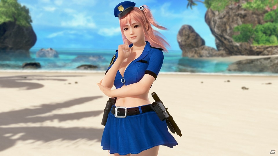 PS4/PS Vita「DEAD OR ALIVE Xtreme 3」ヘソ出しルックのシャツとミニスカートがキュートな新作水着第20弾「マンボウ」が配信開始の画像1