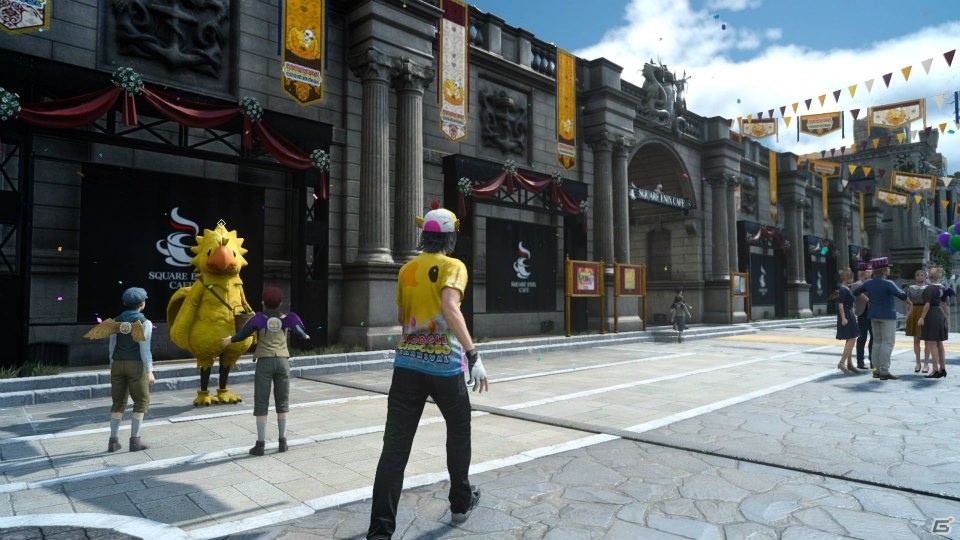 スクエニカフェもゲーム内に再現！「ファイナルファンタジーXV」で1月24日より開催されるイベント「モグチョコカーニバル」を紹介の画像15