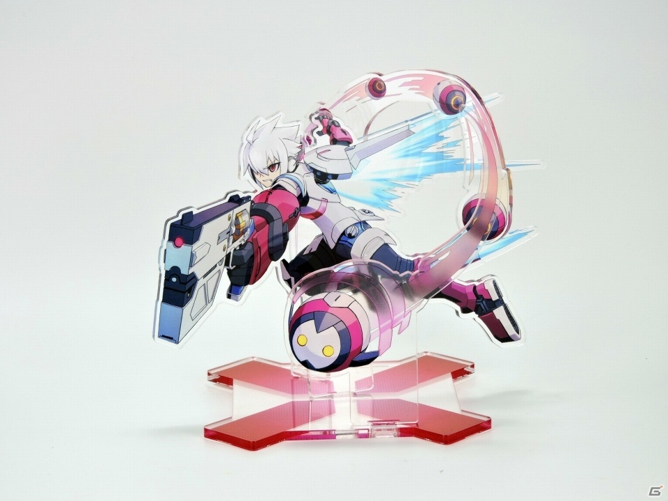 3DS「蒼き雷霆 ガンヴォルト 爪」ガンヴォルトとアキュラの多重立体構造アクリルフィギュアが発売決定！予約受付がスタートの画像4
