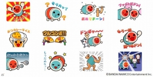 ゲームセンターで聞こえるあのセリフがスタンプに！「しゃべって動く！太鼓の達人スタンプ」が初登場だドンの画像1
