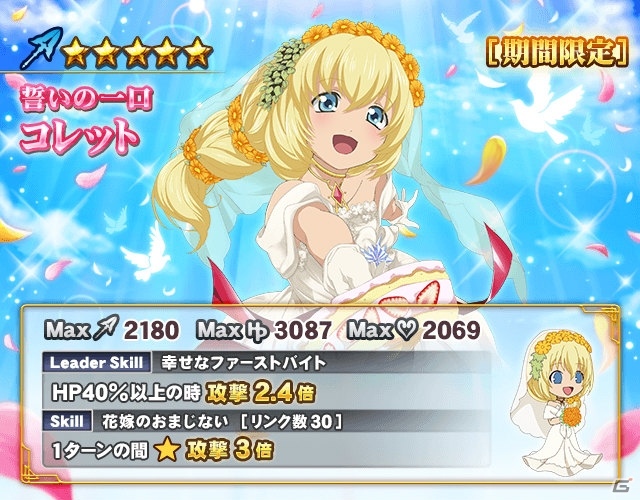 iOS/Android「テイルズ オブ リンク」アリーシャ、ロゼなどがウェディング姿で登場！応援投票企画も実施の画像6