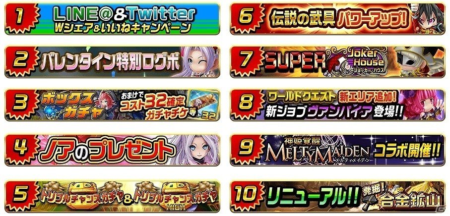 iOS/Android「アヴァロンΩ」多彩なイベントが盛りだくさんのバレンタイン記念キャンペーンが開催！の画像2
