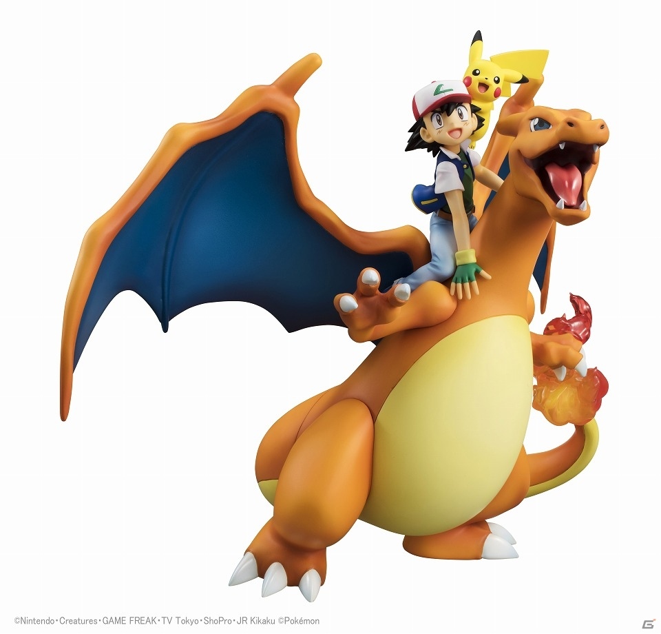 あの名コンビが1/8スケールで立体化！「G.E.M.シリーズ ポケットモンスター サトシ＆ピカチュウ＆リザードン」の予約受付が開始の画像1