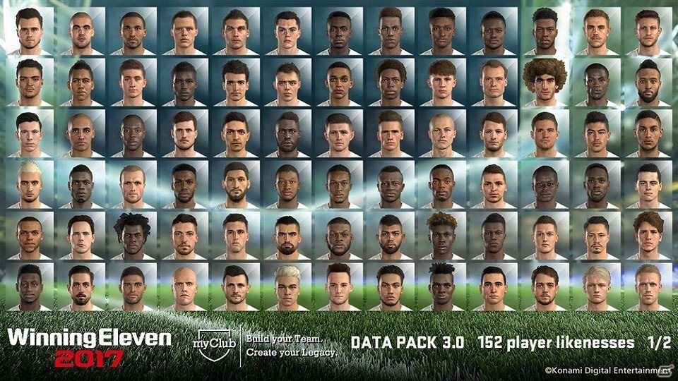PS4/PS3「ウイニングイレブン 2017」スパイクの追加やリアルフェイスの反映など、データパック3.0が配信開始！の画像2