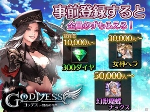 人類と魔族の壮大な戦いを描くスマフォ向け本格MMORPG「Goddess～闇夜の奇跡～」の事前登録がスタートの画像2