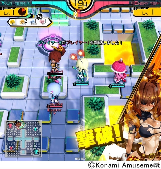 “マン”ではなく“ガール”！4VS4の協力対戦で楽しめるアーケード向けビデオゲーム「ボンバーガール」が発表の画像4