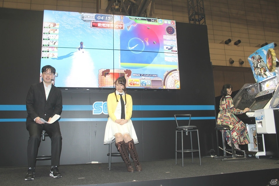 【JAEPO 2017】野水伊織さん、タニベユミさんがデモプレイを披露！新要素「演習」の情報もチラリと飛び出した「艦これアーケード」ステージレポートの画像3