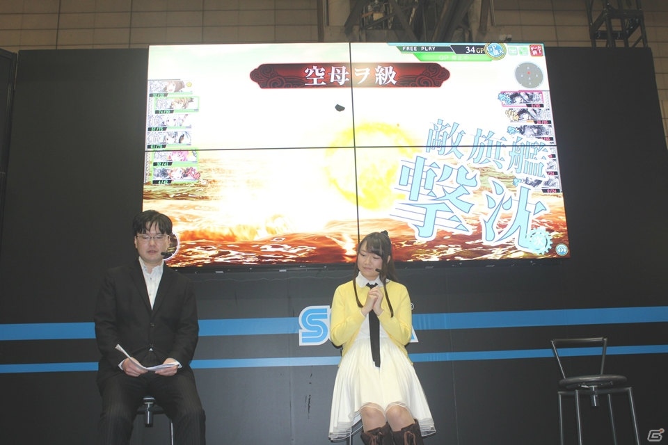 【JAEPO 2017】野水伊織さん、タニベユミさんがデモプレイを披露！新要素「演習」の情報もチラリと飛び出した「艦これアーケード」ステージレポートの画像4