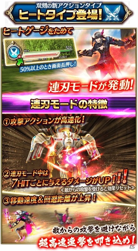 iOS/Android「ドラゴンプロジェクト」バレンタイン限定でS以上確定無料マギガチャを配布！ヒートタイプの双剣も新登場の画像2