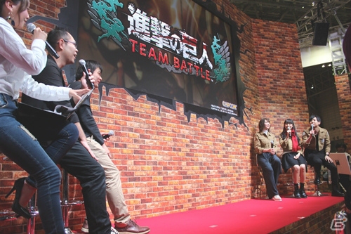 【JAEPO 2017】梶裕貴さん、石川由依さん、井上麻里奈さんによるデモプレイが披露された「進撃の巨人 TEAM BATTLE」スペシャルステージレポートの画像5