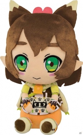 ミルシィのヘッドホンやティガレックスのぬいぐるみが