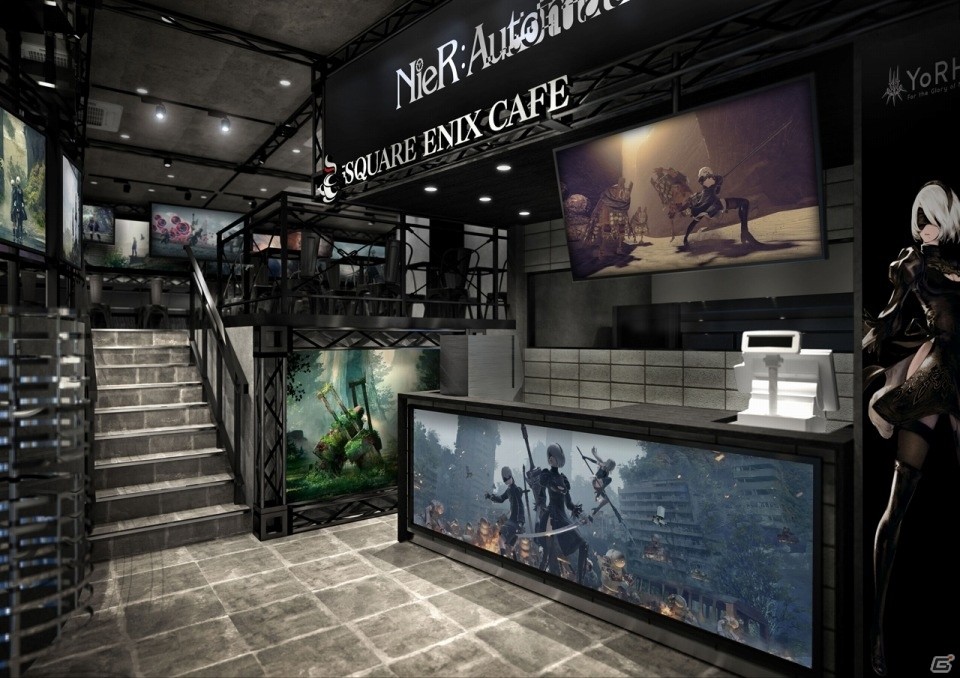 スクウェア・エニックスカフェにて「NieR:Automata」コラボが展開中！PS4テーマも本日より無料配信の画像1