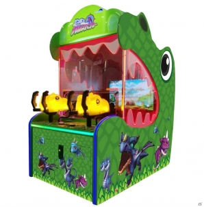 迫りくる恐竜をピンポン玉でやっつけろ！キッズ向けシューティングゲーム「ピンポン ザウルスハンター」が稼働開始の画像2