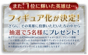 iOS/Android「クリスタル オブ リユニオン」第2回英雄人気決戦投票が開催！1位の英雄はフィギュア化もの画像5