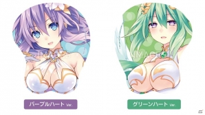 パープルハートとグリーンハートの立体マウスパッドがラインナップ！PS4「四女神オンライン」発売記念通販が3月18日よりスタートの画像2