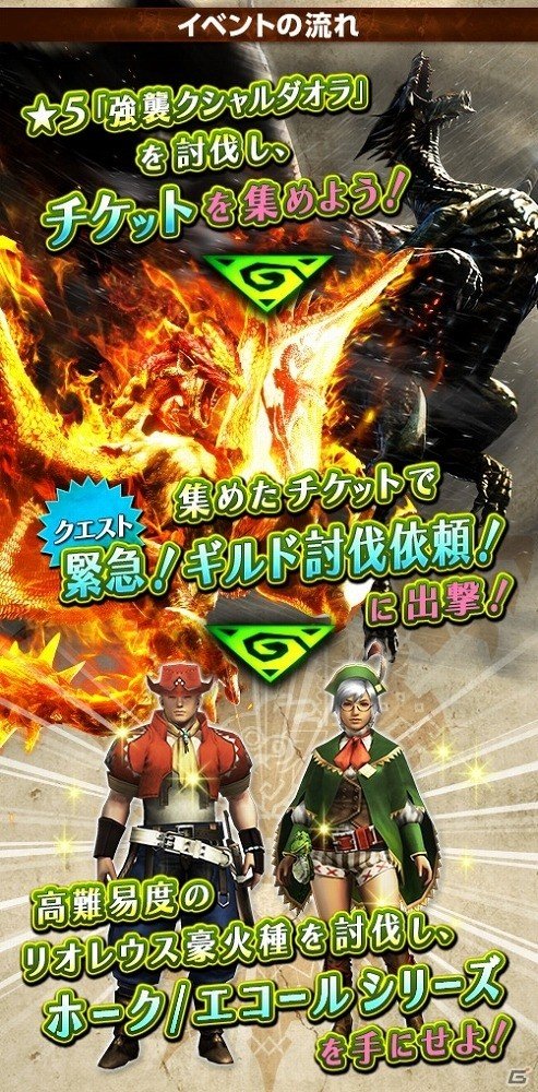 iOS/Android「モンスターハンター エクスプロア」己の力のみで鋼龍に立ち向かえ！高難度ソロクエスト「緊急！ギルド討伐依頼！」が配信の画像2