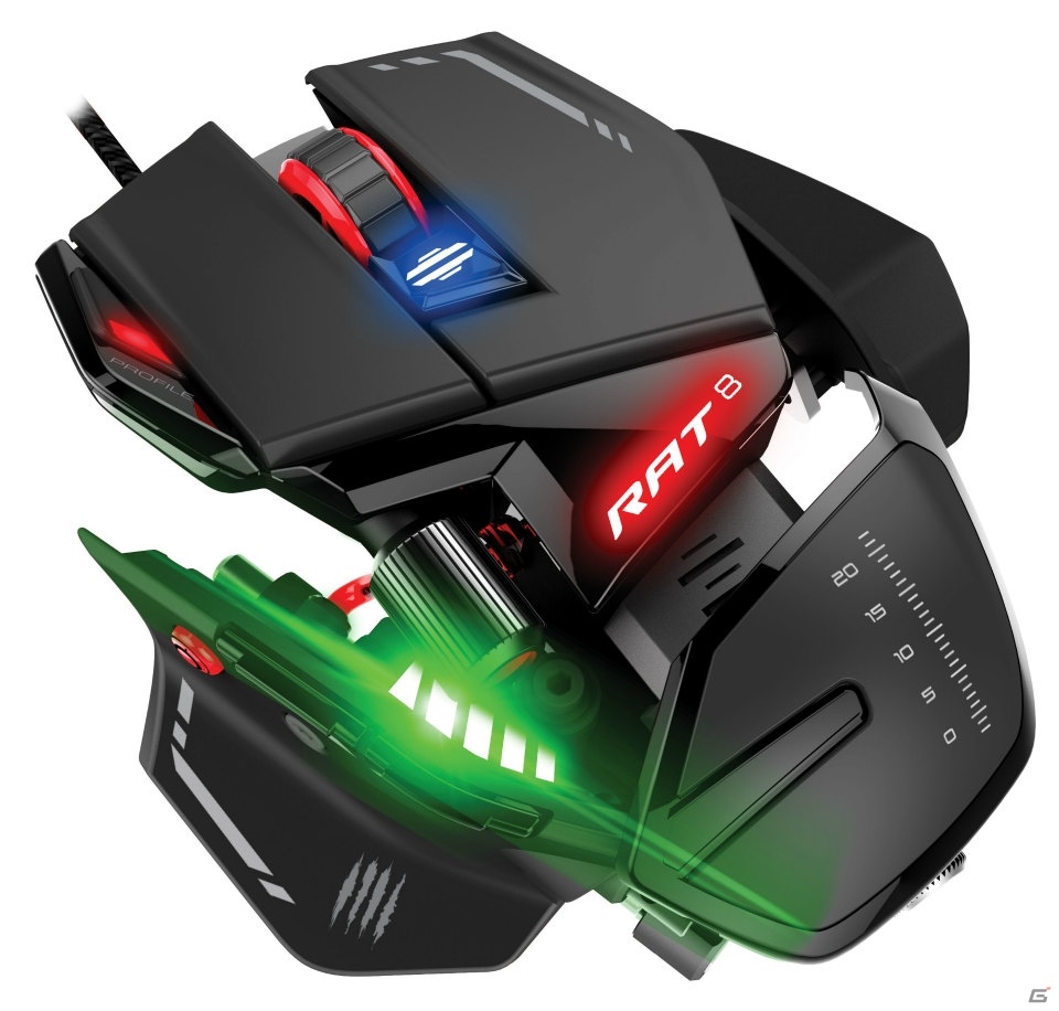 インテリジェントライティングコントロールやオンボードメモリを装備した Rat 8 オプティカル ゲーミングマウス など4機種がマッドキャッツより登場の画像 ゲーム情報サイト Gamer インテリジェントライティングコントロールやオンボードメモリを装備した Rat 8 オプティカル ゲーミングマウス など4機種がマッドキャッツより登場の画像 ゲーム情報サイト Gamer