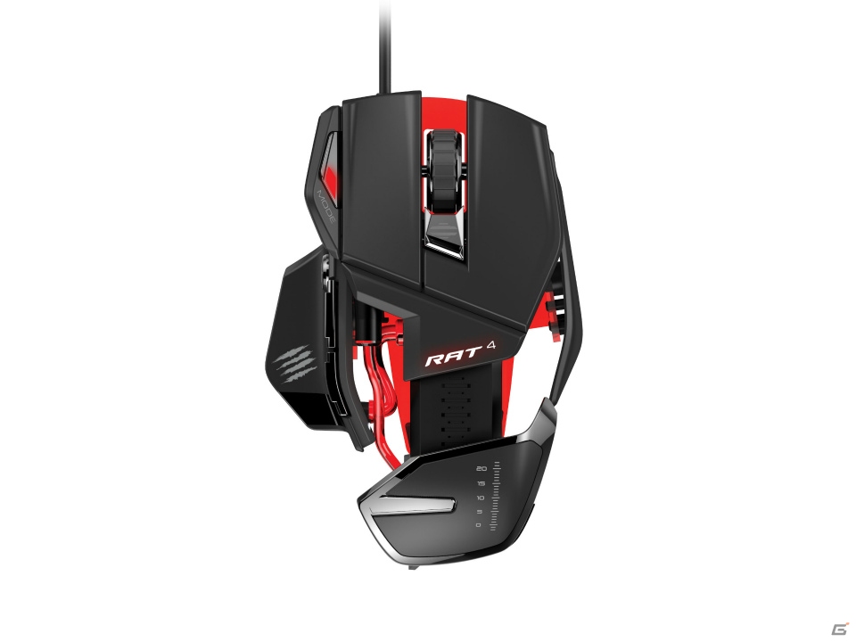 インテリジェントライティングコントロールやオンボードメモリを装備した「RAT 8 オプティカル ゲーミングマウス」など4機種がマッドキャッツより登場の画像6