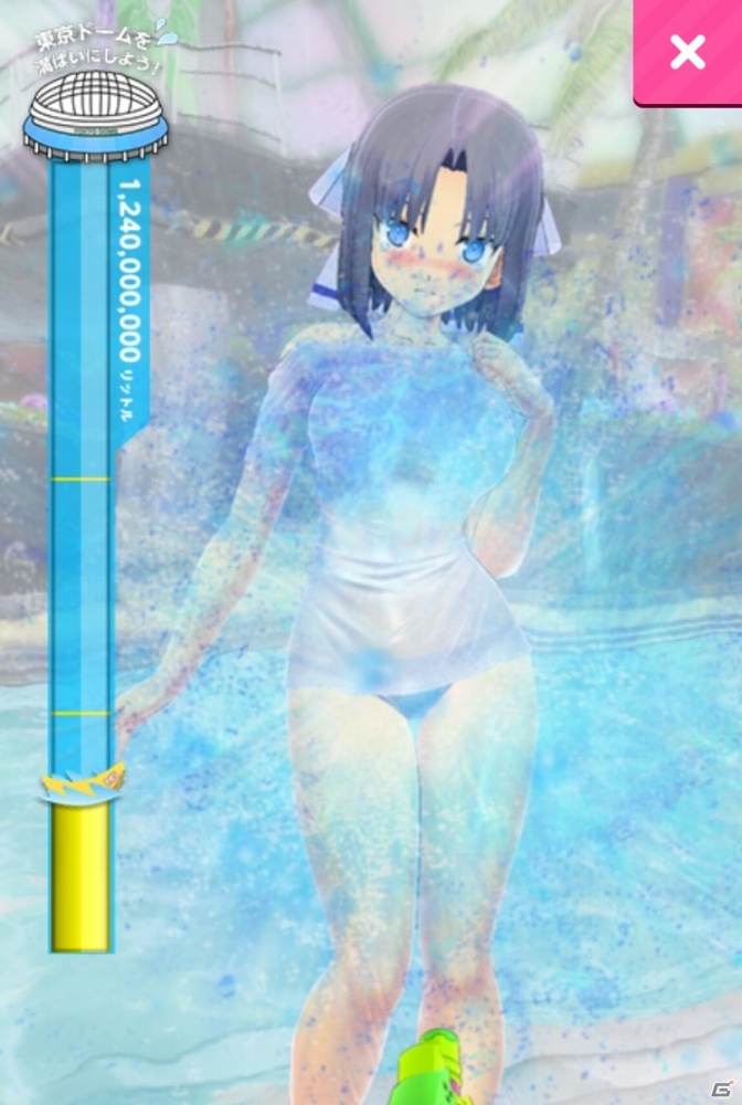 PS4「閃乱カグラ PEACH BEACH SPLASH」のWEBミニゲームで東京ドーム3万ぱい達成！4万ぱいで新規描き下ろし壁紙をゲットの画像5