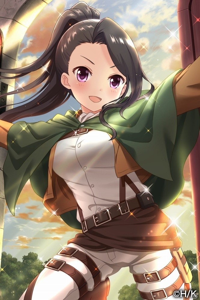iOS/Android「オルタナティブガールズ」3月17日より「進撃の巨人」コラボが開催！調査兵団衣装のメンバーたちが登場の画像10