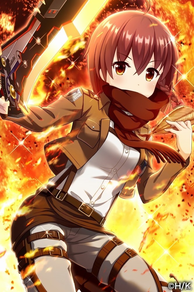 iOS/Android「オルタナティブガールズ」3月17日より「進撃の巨人」コラボが開催！調査兵団衣装のメンバーたちが登場の画像11