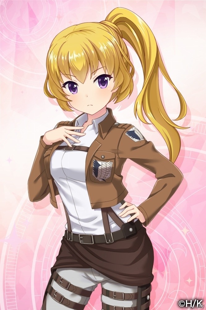 iOS/Android「オルタナティブガールズ」3月17日より「進撃の巨人」コラボが開催！調査兵団衣装のメンバーたちが登場の画像13