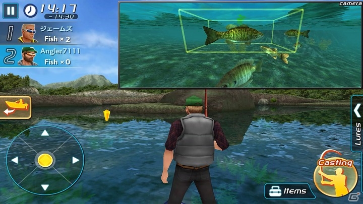 3Dグラフィックスでエキサイティングなバスファイトを体験！iOS/Android「バスフィッシング3DII」が配信の画像2