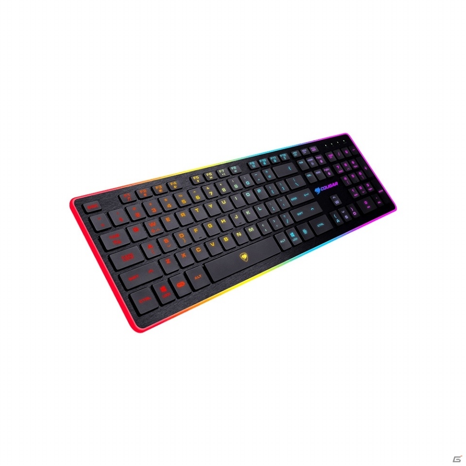 8色バックライトを搭載したシザースイッチ式薄型ゲーミングキーボード「COUGAR VANTAR Gaming Keyboard」が4月7日発売の画像2