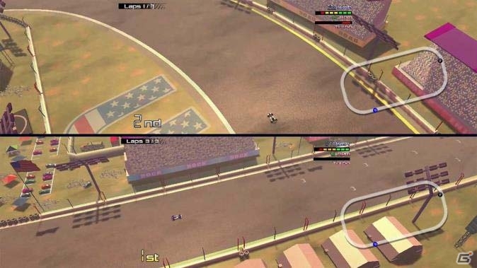 俯瞰視点から楽しむレースゲーム「Rock ‘N Racing Grand Prix」がWii U向けに配信開始の画像4
