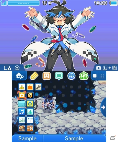 3DS「ブレイブダンジョン」カットインイラストを使用した3DSテーマ第3弾が配信開始の画像1