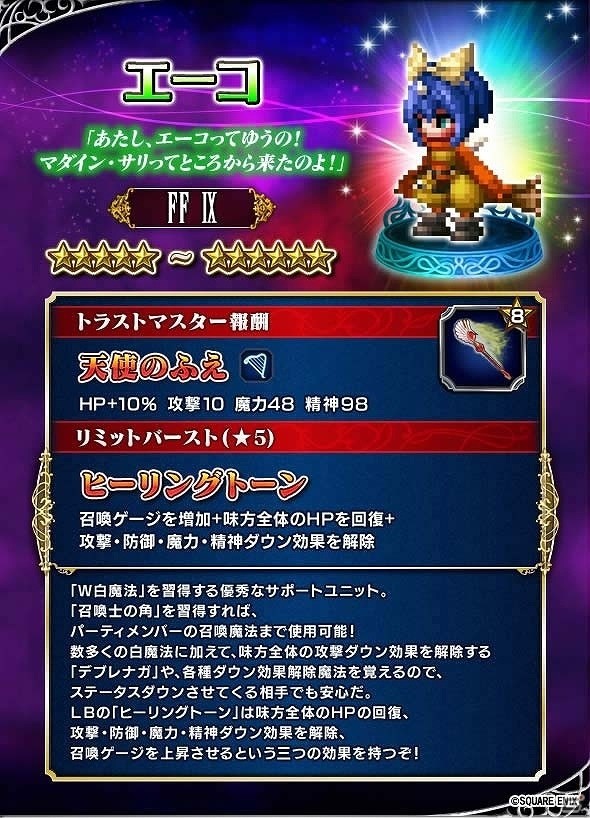 iOS/Android「ファイナルファンタジー ブレイブエクスヴィアス」FFIXより新ユニットが参戦！イベント「アレクサンドリア城」も開催決定の画像2