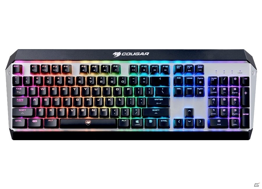 アルミニウム＋フルカラーRGBのメカニカルキーボード「COUGAR HAGANE Gaming Keyboard」が4月21日に発売の画像2