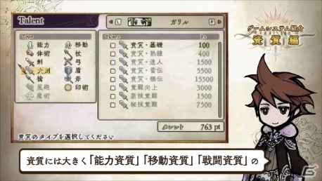 3DS「アライアンス・アライブ」キャラクターを自分好みに育てる「資質」とは？プレイ動画第3弾「資質編」が公開の画像1