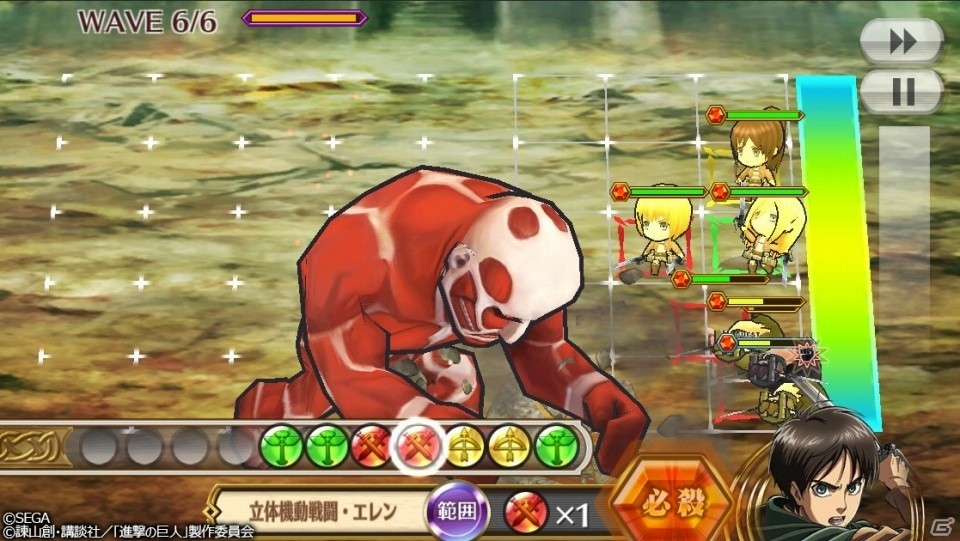 iOS/Android「チェインクロニクル3」進撃の巨人コラボクエストに超大型巨人が出現！無料マンガアプリのポイントが手に入るキャンペーンも実施中の画像3
